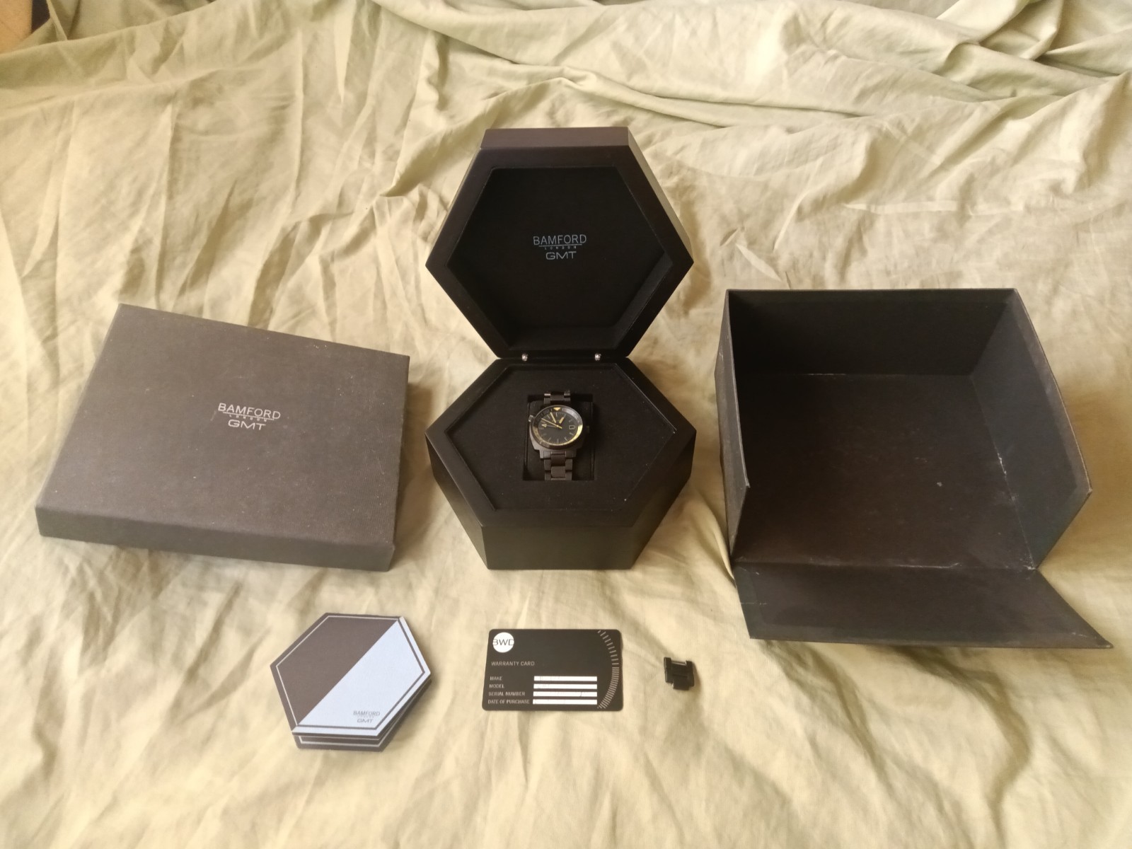 Bamford GMT black yellow limited edition automatic excellent condition London