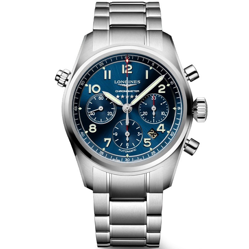 New Longines Spirit 42mm Chronometer Blue Sunray Men’s Watch L38204936