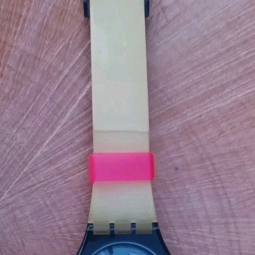 SWATCH WATCH GM111 SARI 1993 COLOURFUL DESIGN WITH HINDU MOTIFS ON THE STRAP