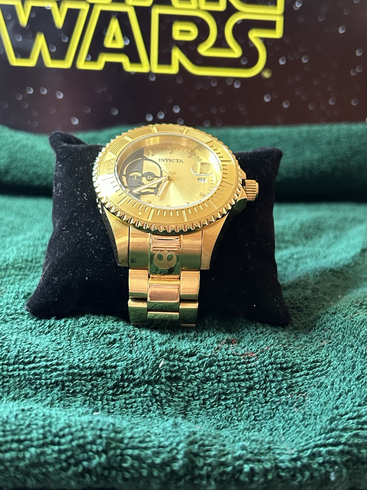 Invicta Star Wars C-3PO Limited Edition 47mm Automatic NH35A Gold Tone Watch 261