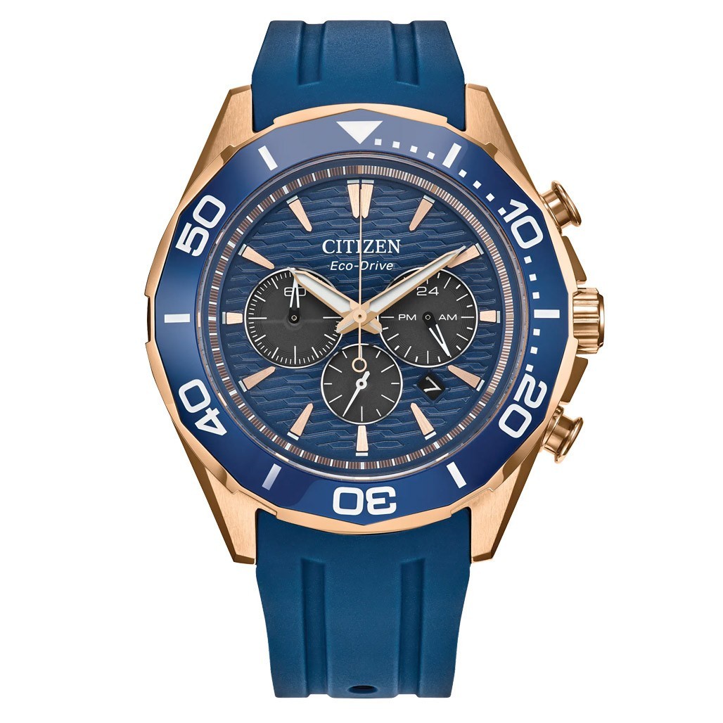 Citizen Men’s Endeavor Chronograph Quartz Blue Dial Watch – CA4733-00L NEW