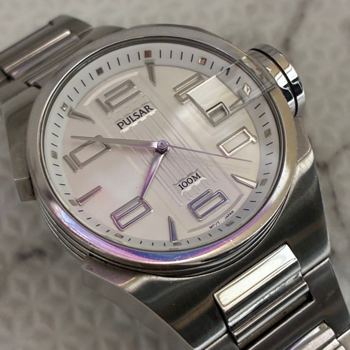 SEIKO s overseas brand PULSAR Quartz Men s Sports Watch. Working condition.