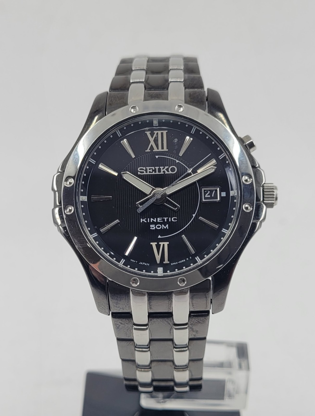* Seiko Kinetic Two-Tone Stainless Steel 41mm Men’s Watch SKA551 (Pre-Owned)