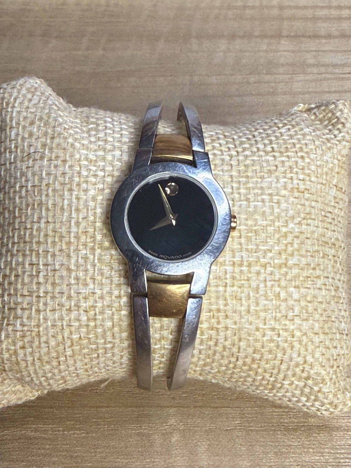 Vintage Movado Amorosa Two-Tone Women’s Bangle Watch