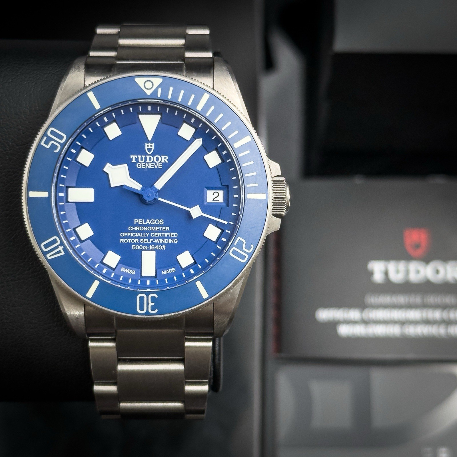 2024 TUDOR Pelagos Titanium 42mm Blue Dial 25600TB Complete Set