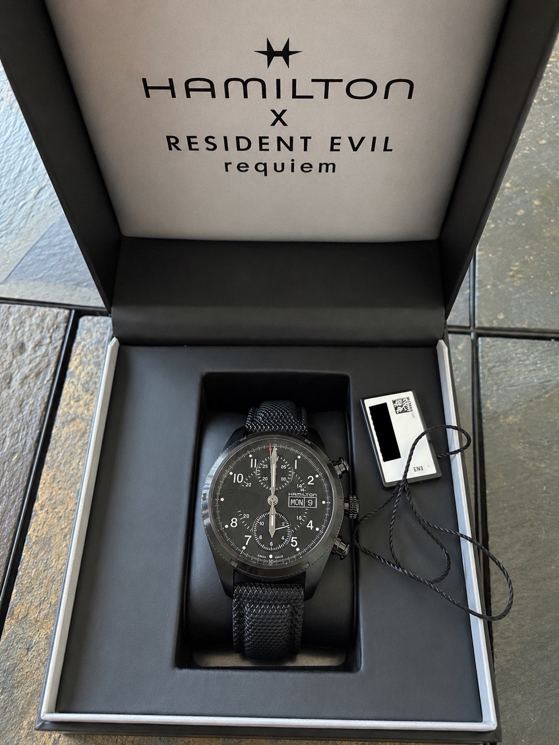 Hamilton x Resident Evil Requiem Khaki Field Auto Chrono LE Leon Kennedy