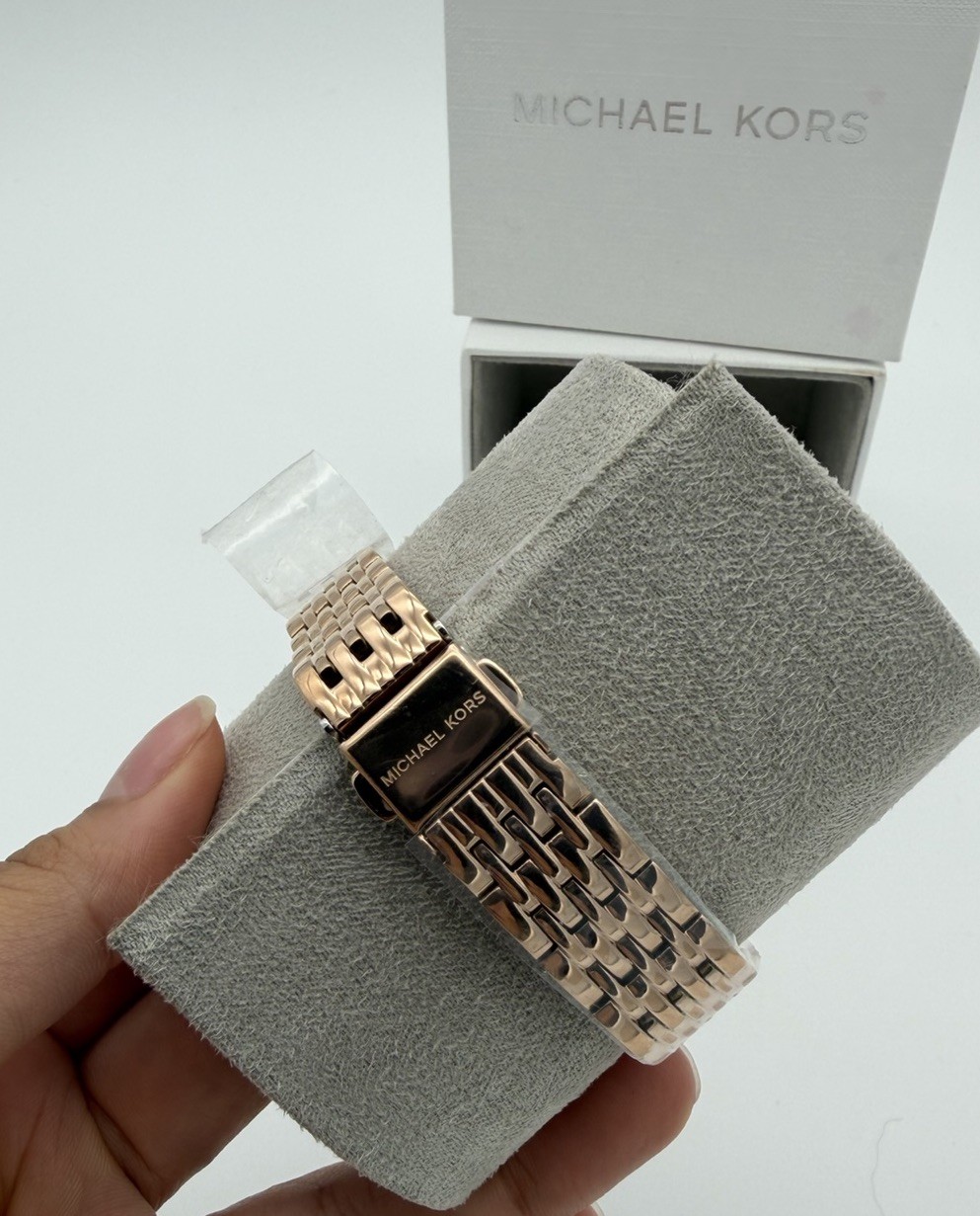 Michael Kors MK01081 Multifunction Quartz Rose Gold SS 35mm w/ Box Papers
