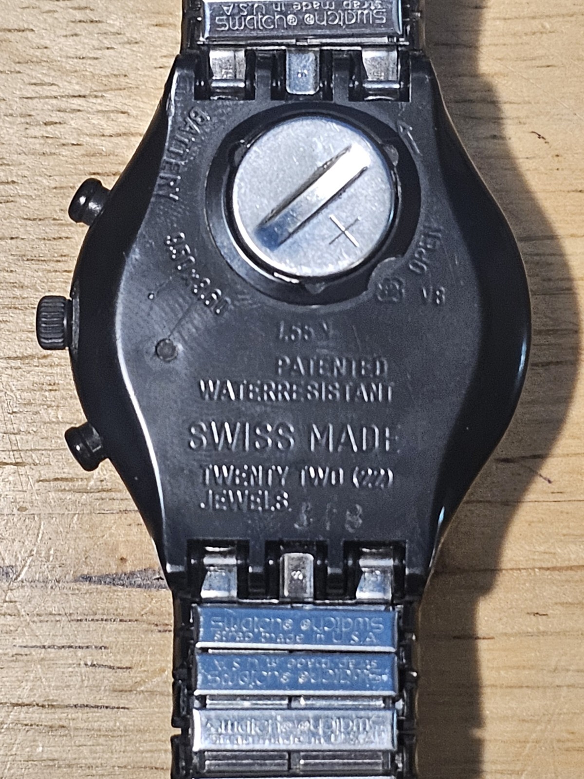 Swatch Moon Shadow SCB110 1993 Chrono 38mm