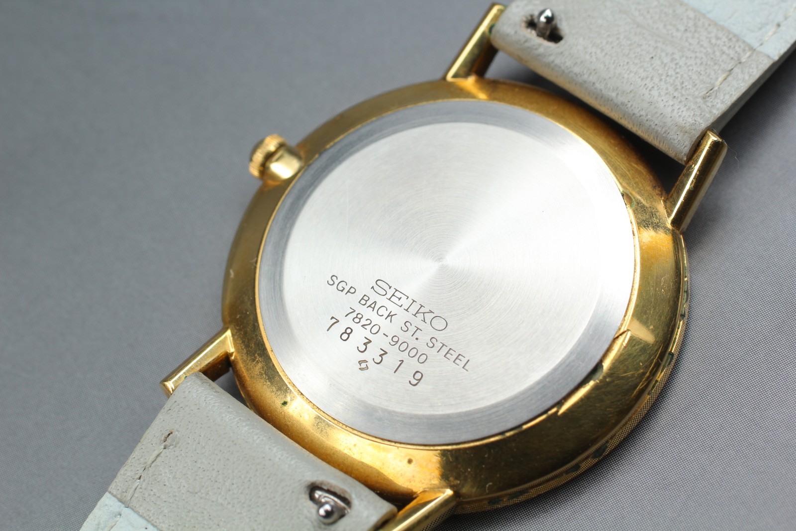 [Exc+5] Seiko Quartz 7820-9000 White Dial Men’s Watch From JAPAN