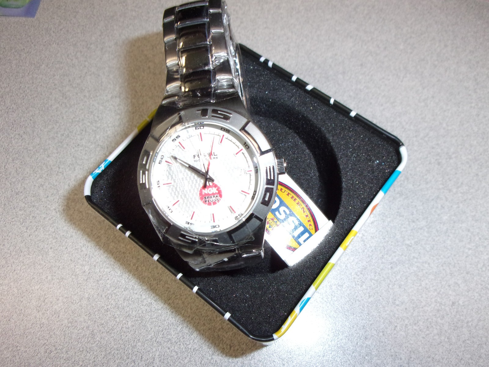 Fossil NGK PR5306 Watch Mens Quartz NEW in box with Book