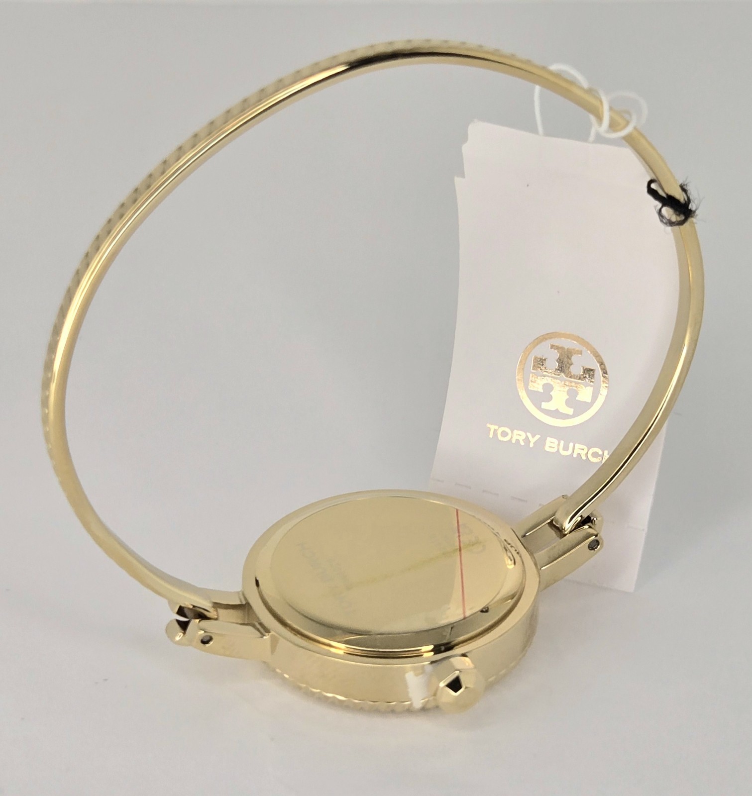 Tory Burch Women’s Watch TBW4029 Gold Mother of Pearl Dial Interchangeable Bezel