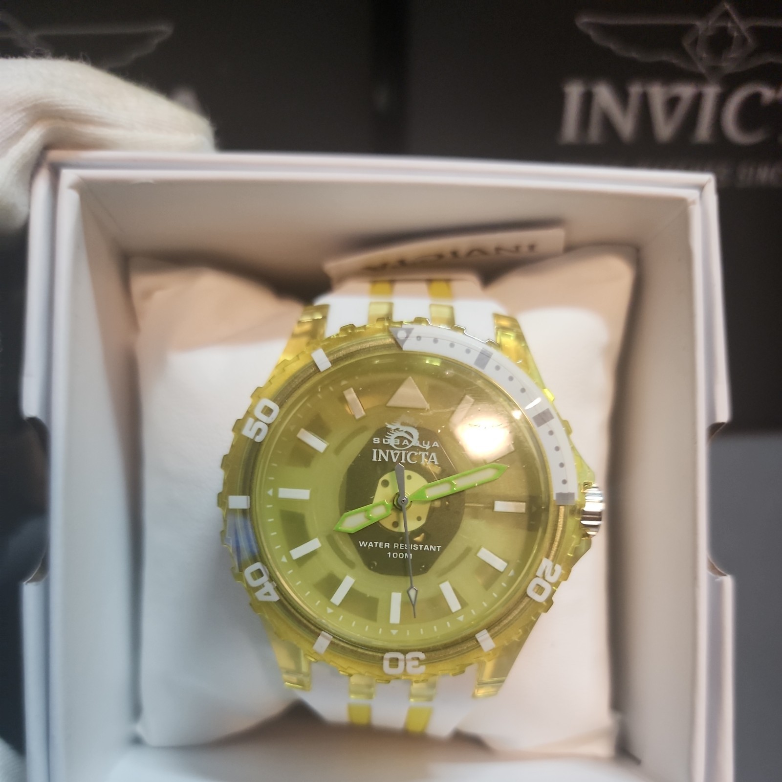 Invicta Subaqua Chromamode Men’s Watch – 44mm Yellow 69451 NIB
