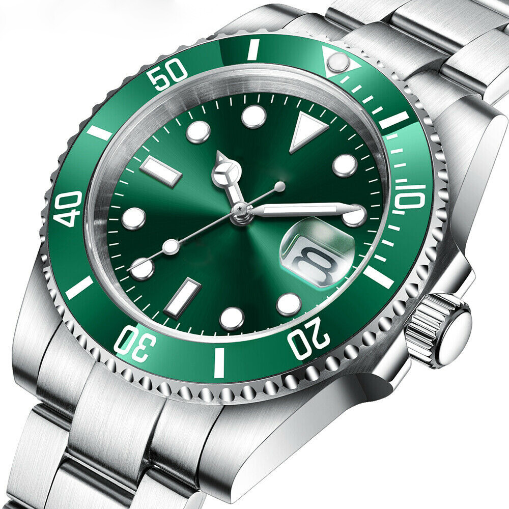 40mm Tandorio Green Dial Sapphire Glass PT5000 2824 clone Automatic Mens Watch