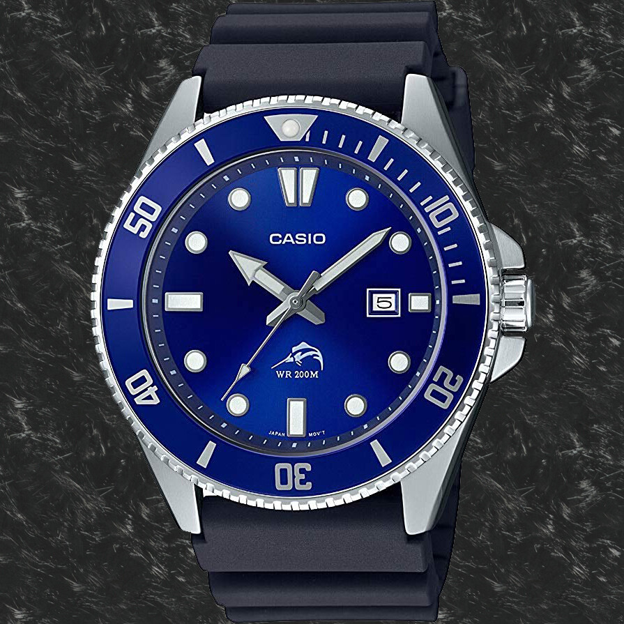 Casio MDV-106B-2A Mens Duro 200M Analog 200M WR DIVER Sports Watch Blue New 2020