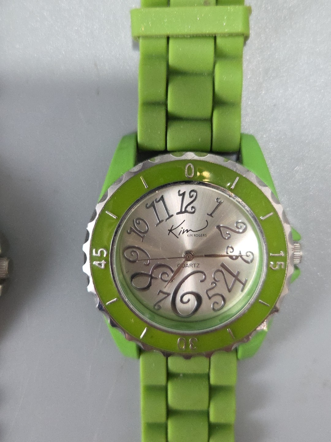 Lot of 6 Rubber/Silicone Band& Rhinestone Watches..Geneva, Finesse, Bongo…ECU