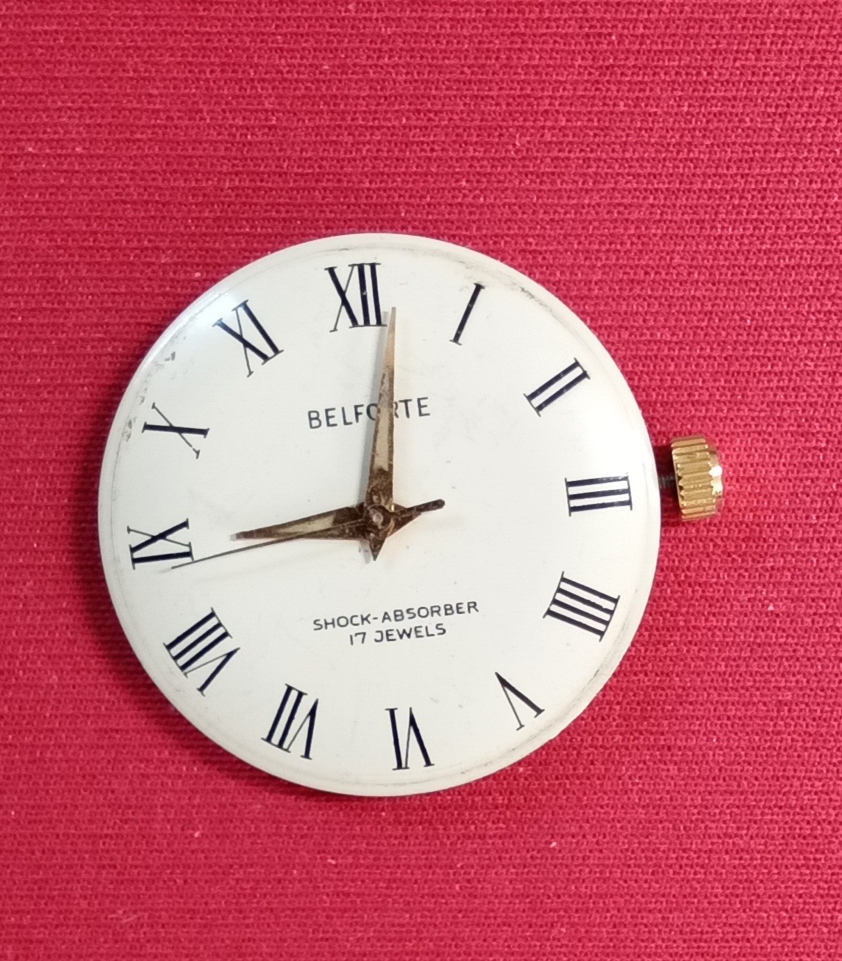 Vintage BELFORTE Men’s Watch 17 Jewels WORKING Movement Only NO Case