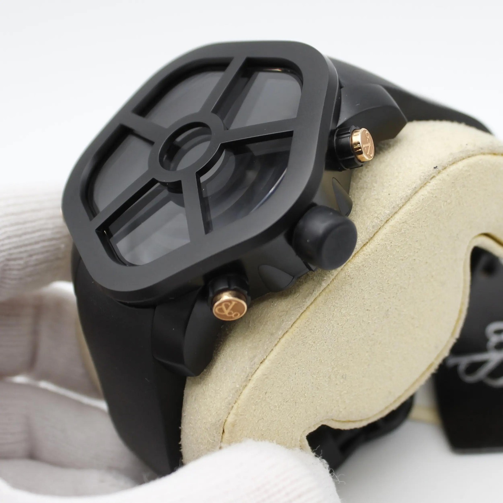 Jacob & Co. Ghost Steel Black PVD Quartz Mens Watch GH100.14.NS.MR.AHA4D