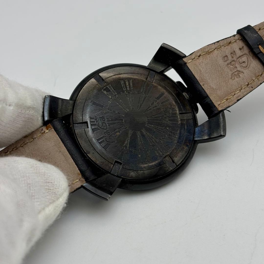 GaGa MILANO Manuale 46MM Black Quartz Watch Pre-Owned