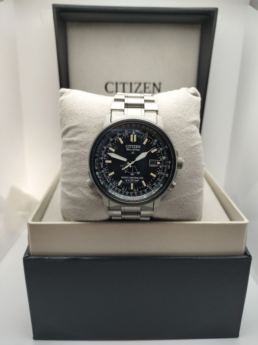 Citizen Promaster H411-T007295 Eco-Drive Radio Titanium Watch