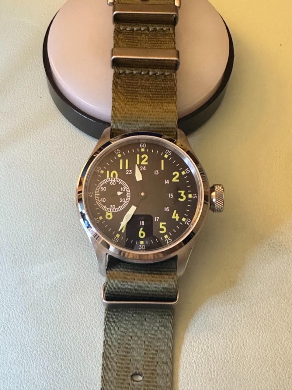 Seagull ST3600 Avionics Style large wristwatch