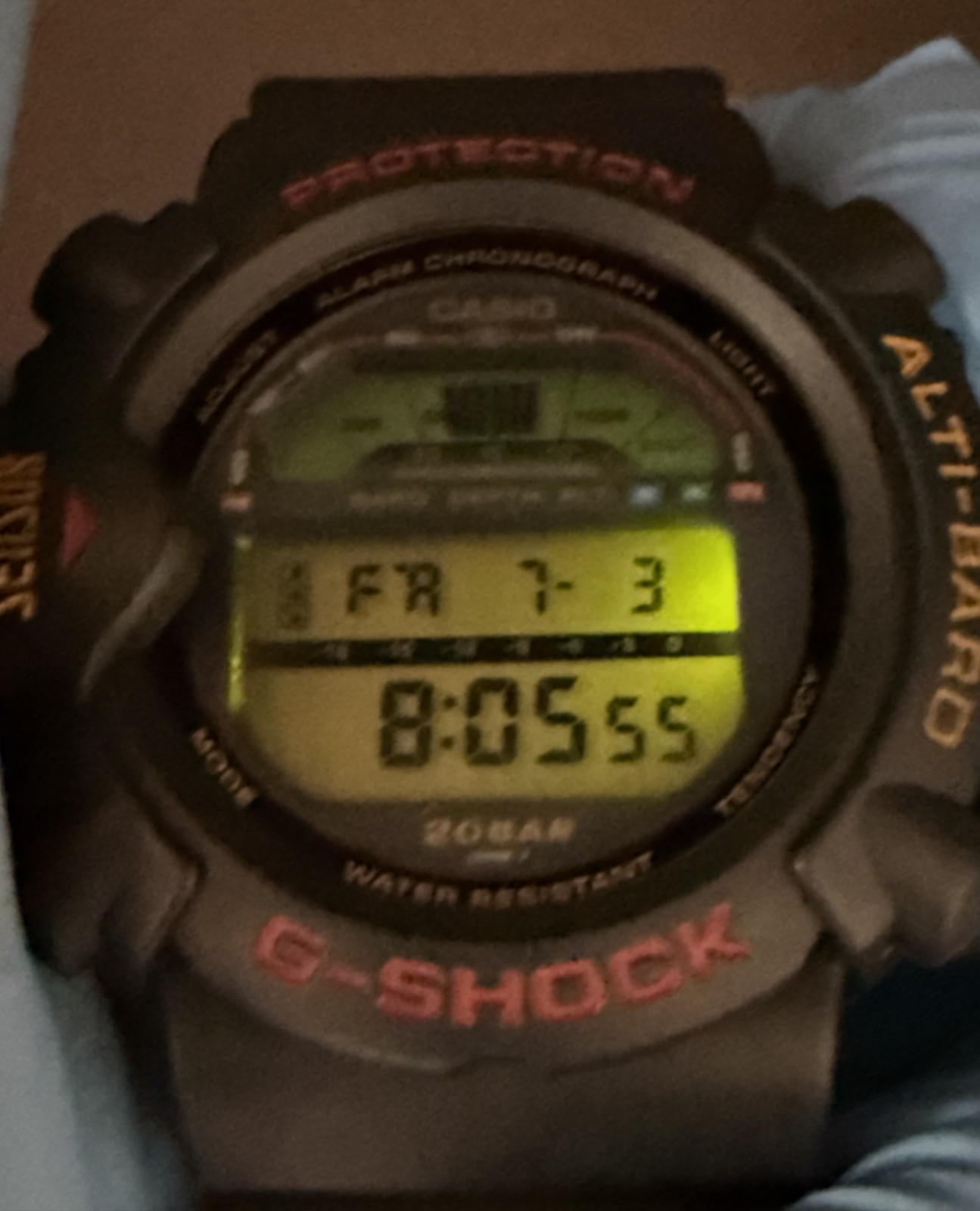 Casio G-Shock DW-6500 Skyforce Sensor Vintage Digital Quartz Watch – Rank B+