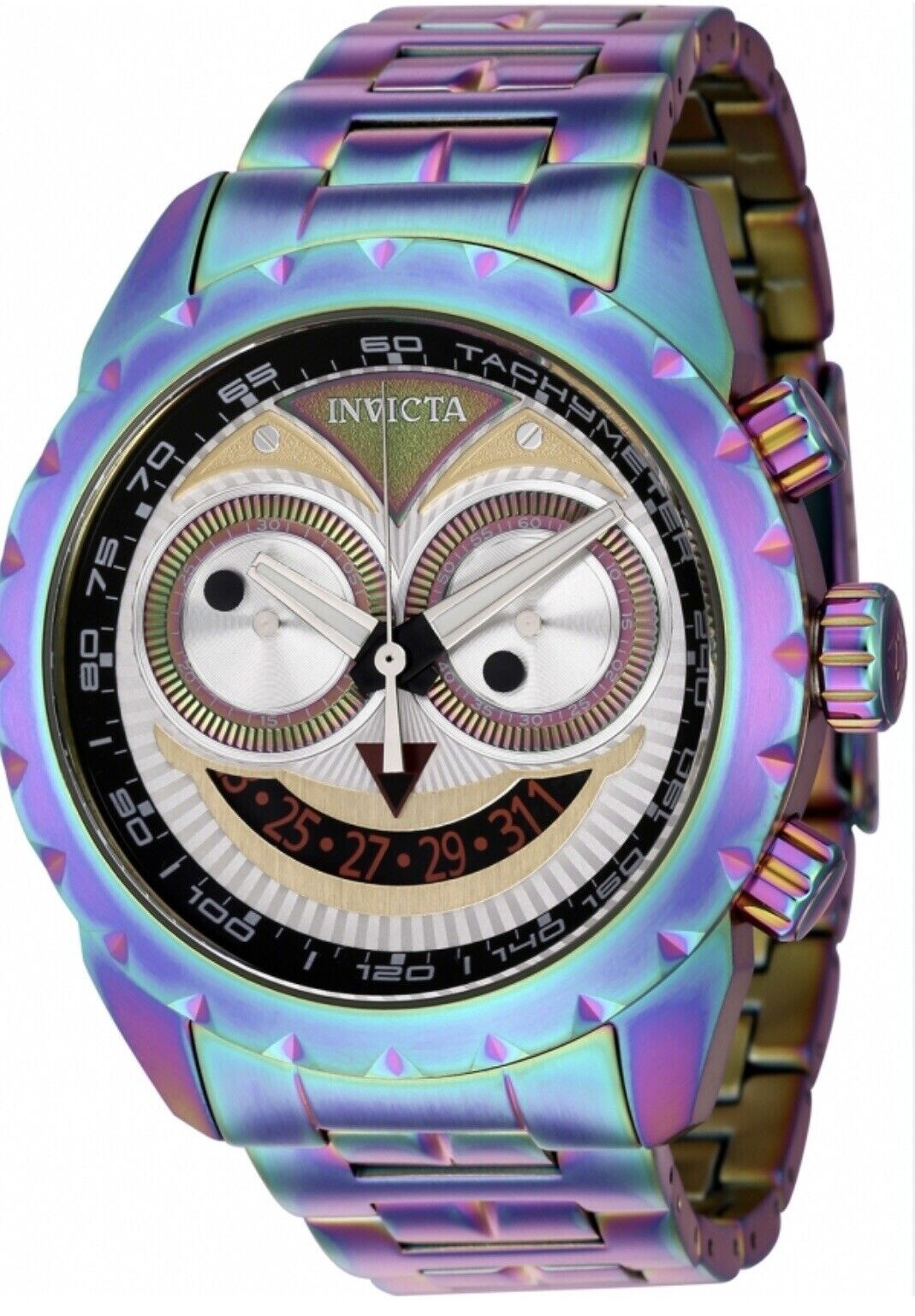 NEW Men’s Invicta Specialty Model Watch Adult Quartz Iridescent Rainbow 43215 US