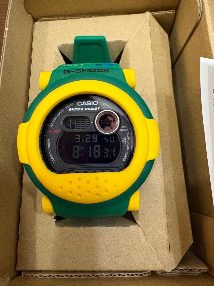 With CASIO G SHOCK G B001RG 3JR Jason Green Yellow