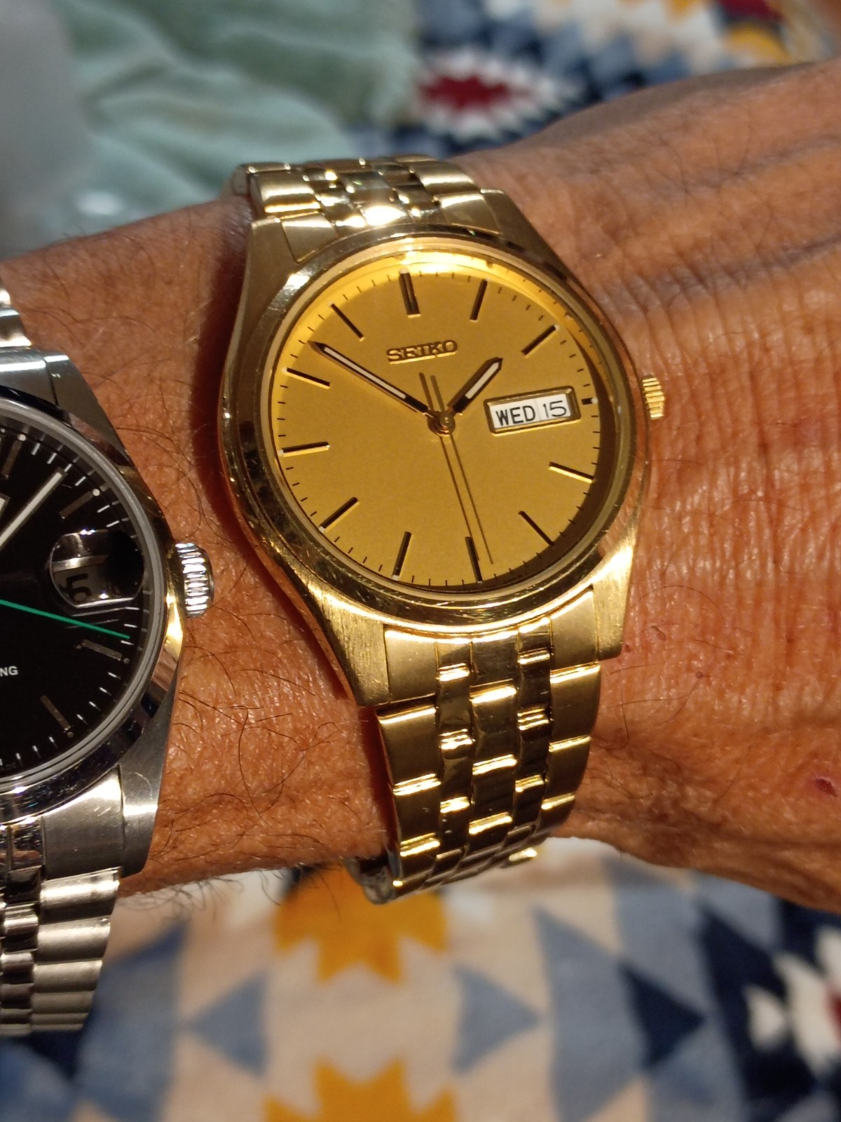 Seiko 7N43-919M All Gold Day Date, Vintage Seiko President!!!