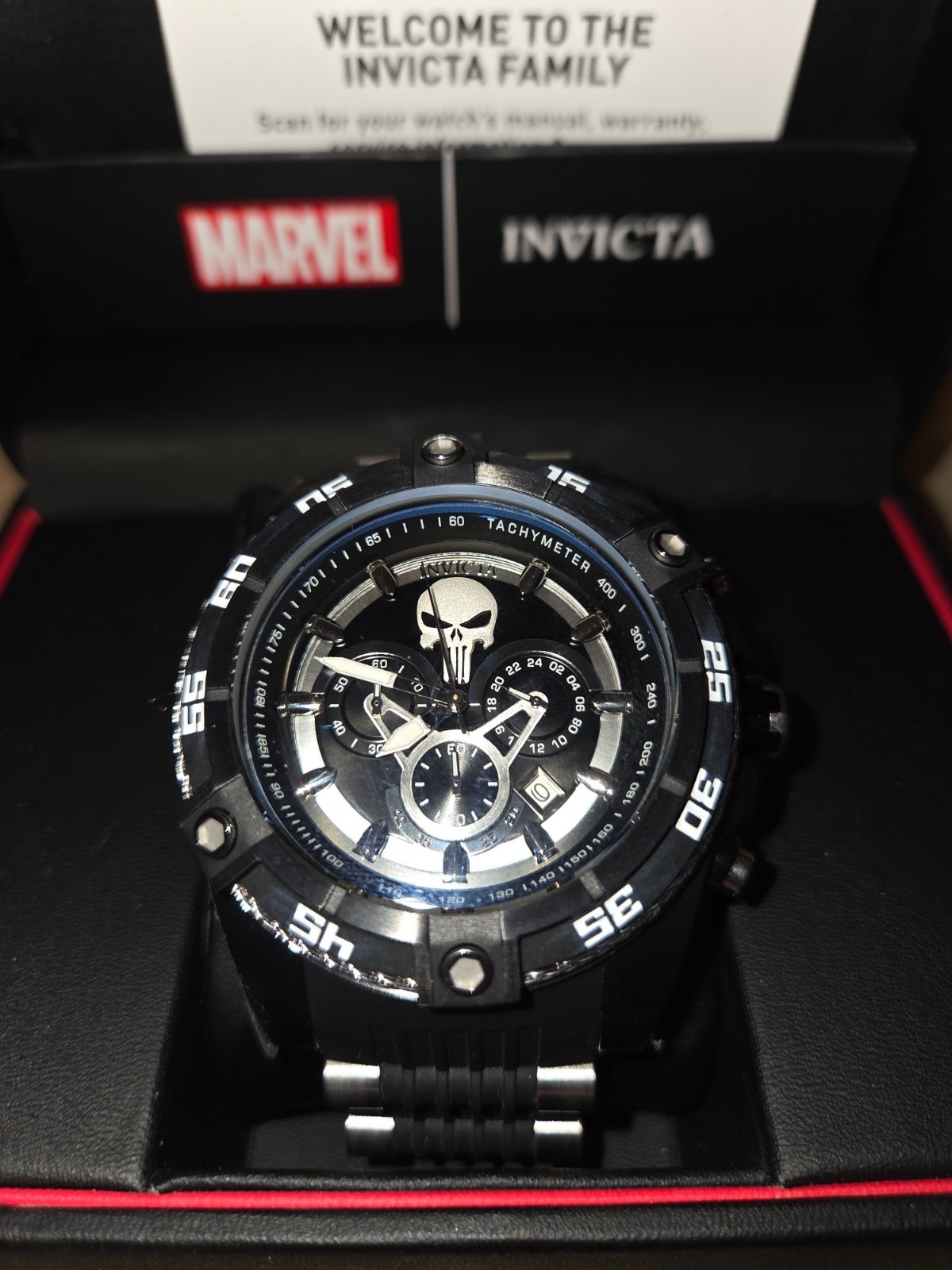 Invicta Marvel Punisher Men’s Model 26859 – Men’s Watch Quartz NIB