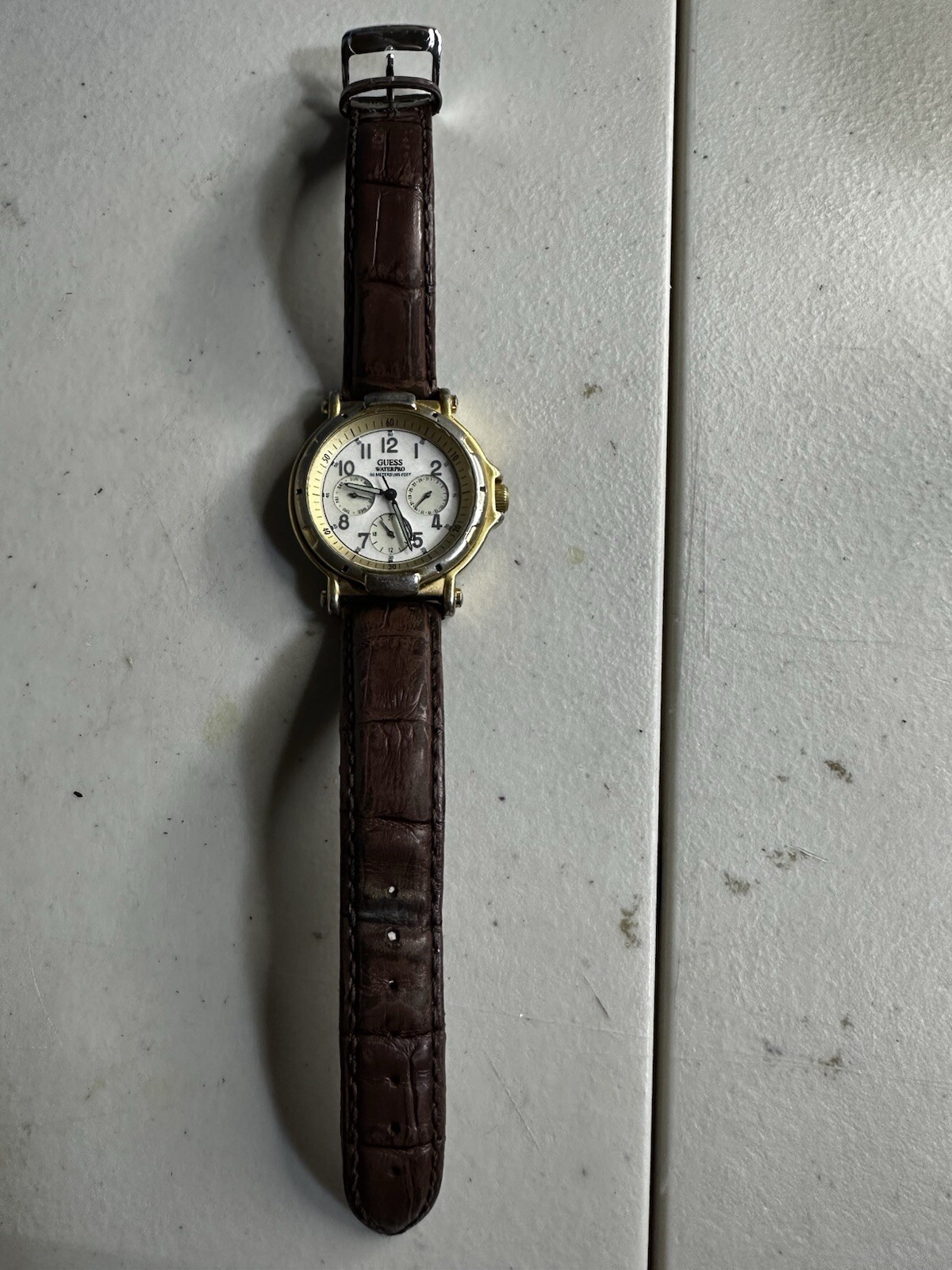 Guess Waterpro Chronograph Watch W/R 50 Meters/165 Feet
