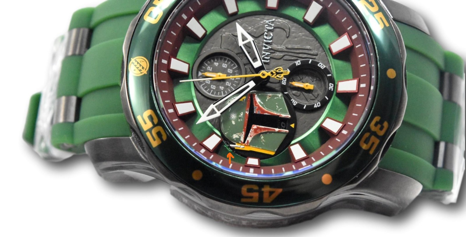 Invicta Star Wars Men’s 48mm Green Boba Fett Limited Ed Chronograph Watch 32527