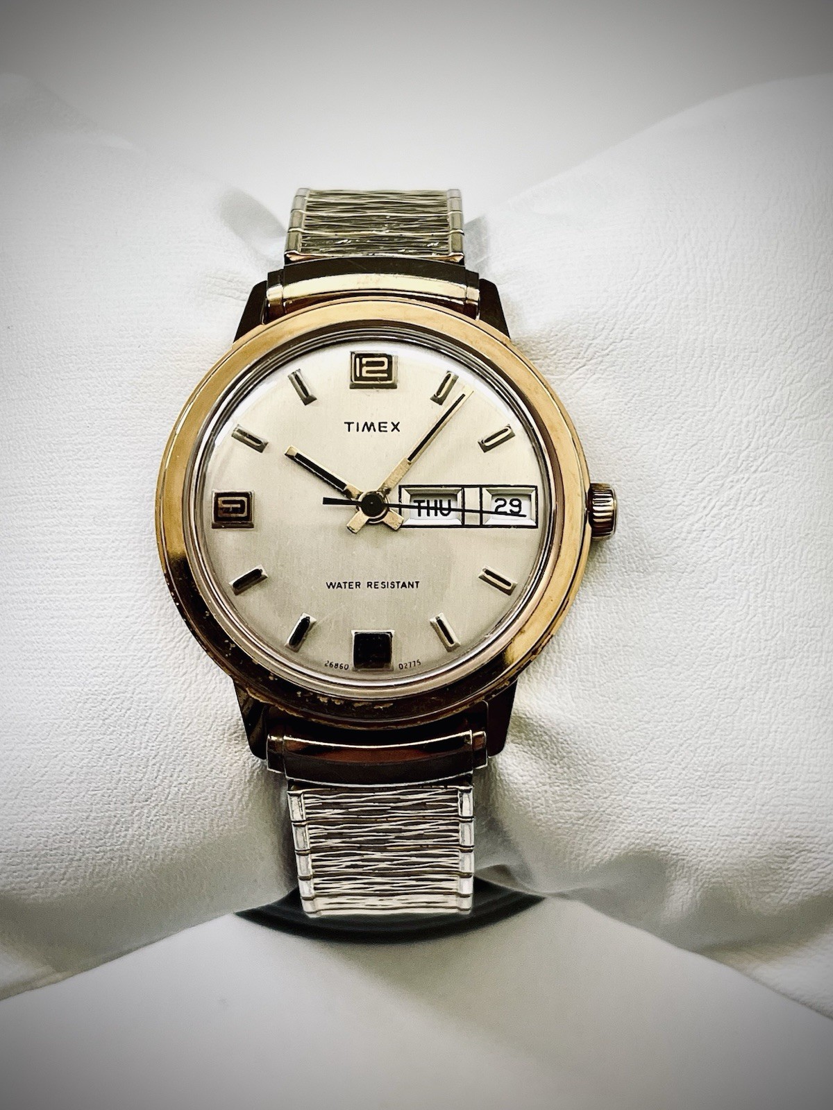Vintage Timex Marlin Day Date Watch – Men’s 26860 02775 – Runs!