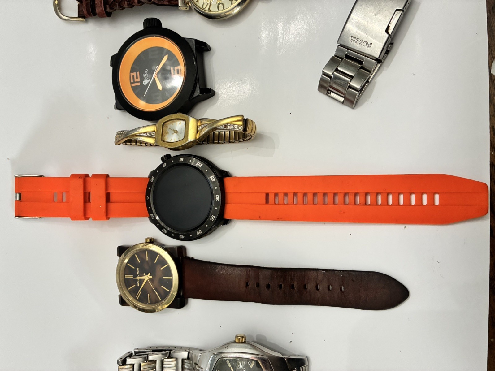 Bag of Watches, Various Brands, Parts/pieces, Condition AS-IS