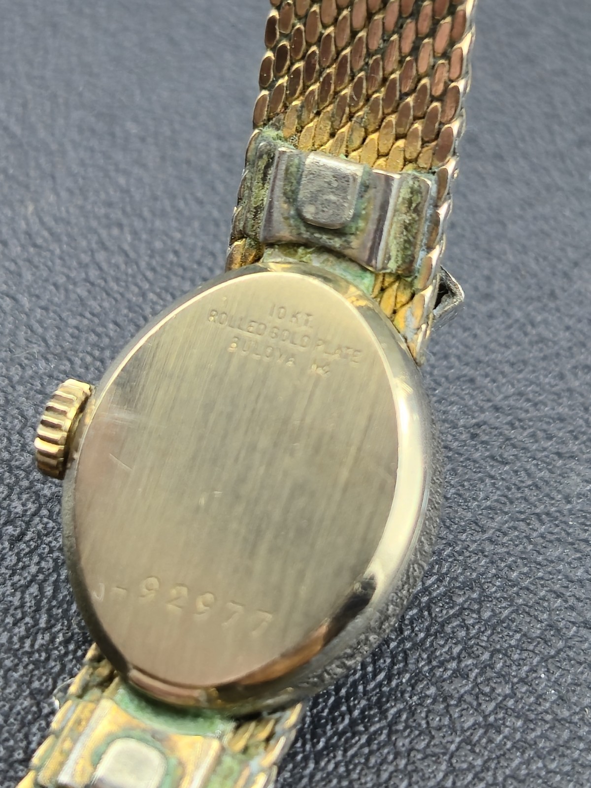 1969 Bulova 10K RGP 14mm Ladies 23J Watch Runs w/ Finesse GF Mesh Band