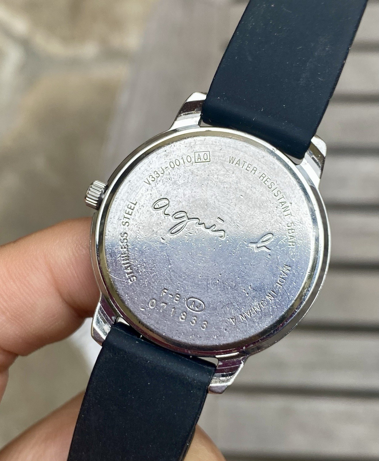 Seiko Agnes B Calendar JDM Quartz Watch 33mm Stainless Steel Made In Japan
