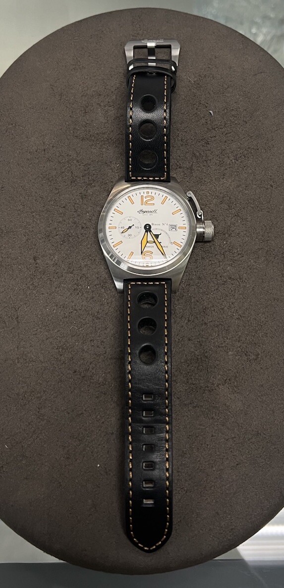 INGERSOLL 1892 Bison No.4 IN1605 Calibre 721 White & Orange Dial Men’s Watch