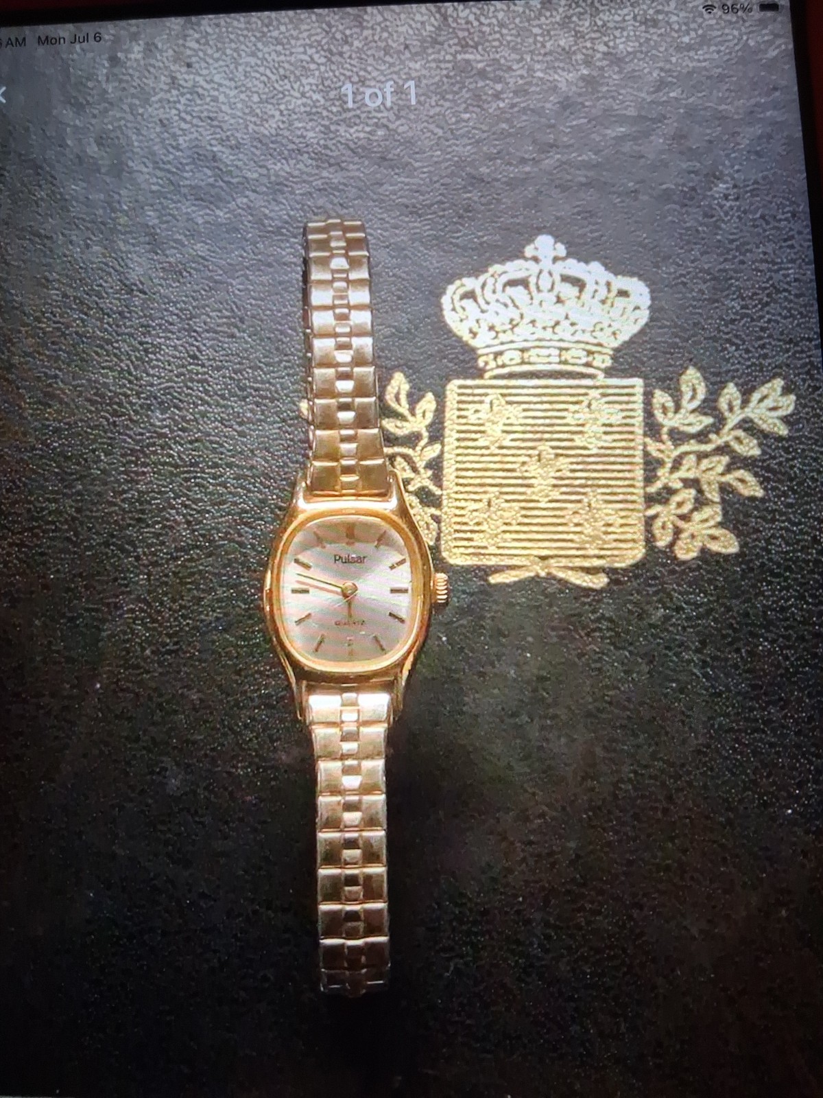 pulsar womens gold vintage watch