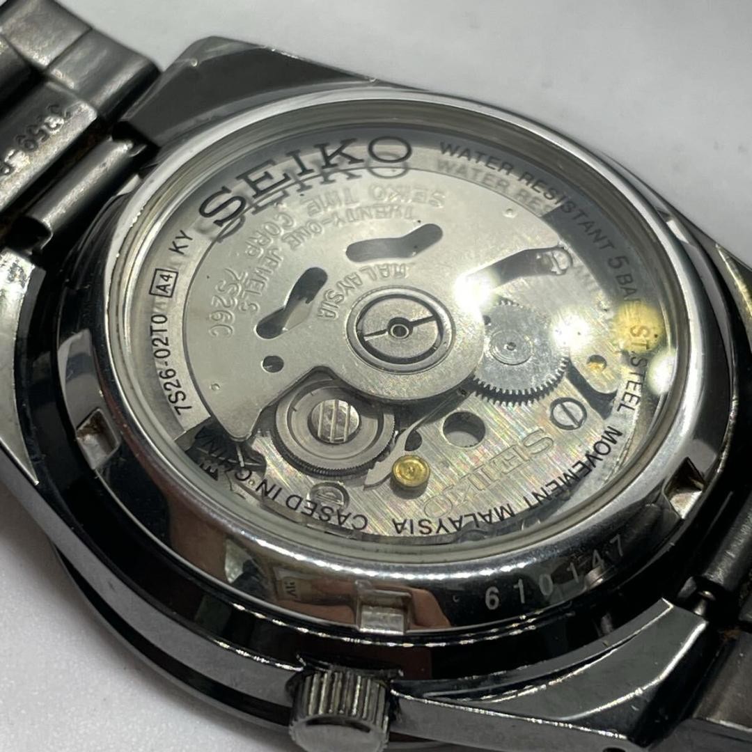 Seiko [Exhibition Caseback/Warranty Included] Black French Dial Day-Date W