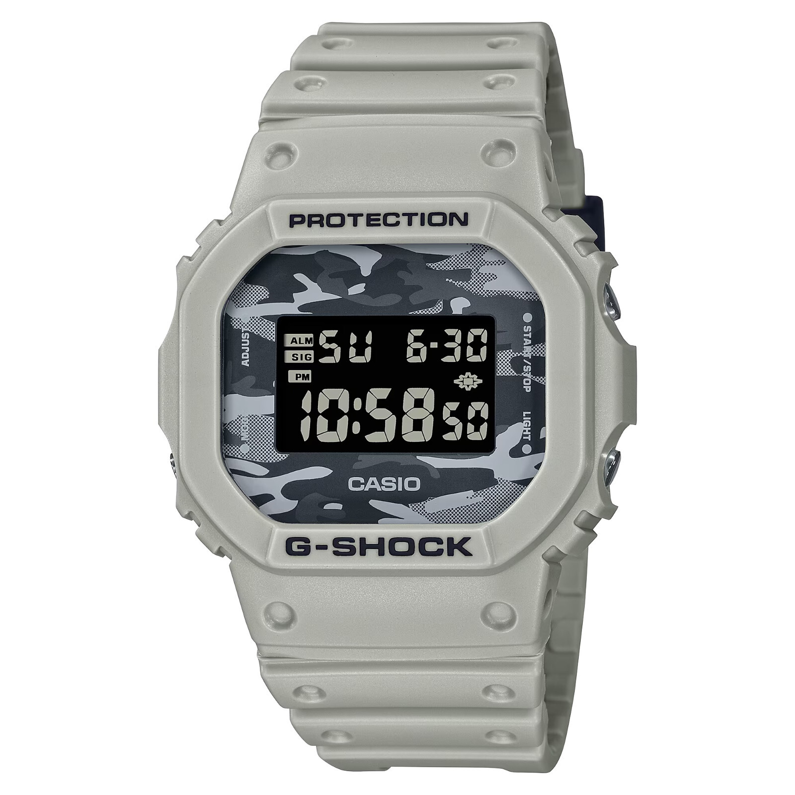 BRAND NEW Casio G-Shock 5600 SERIES Gray Camouflage Digital Watch DW5600CA-8