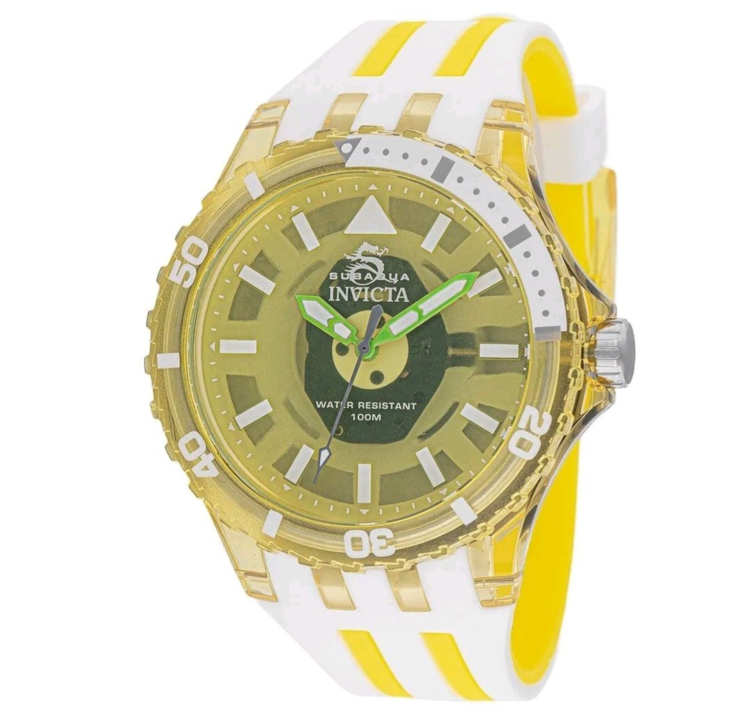 Invicta Subaqua Chromamode Men’s Watch – 44mm Yellow 69451 New