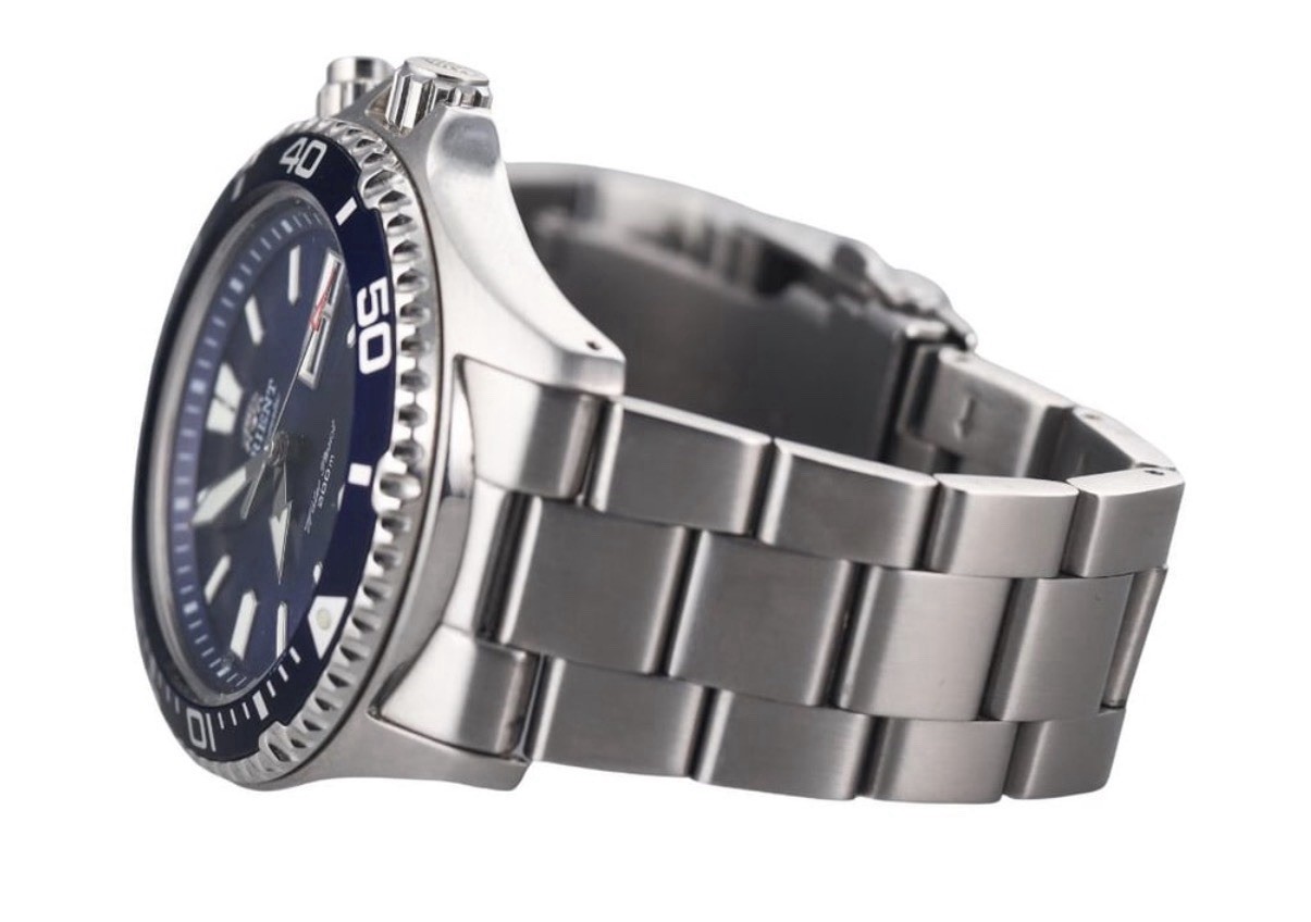 Orient Mako 1st USA Model Blue Dial Day Date Watch FEN6500HD9 Original Box
