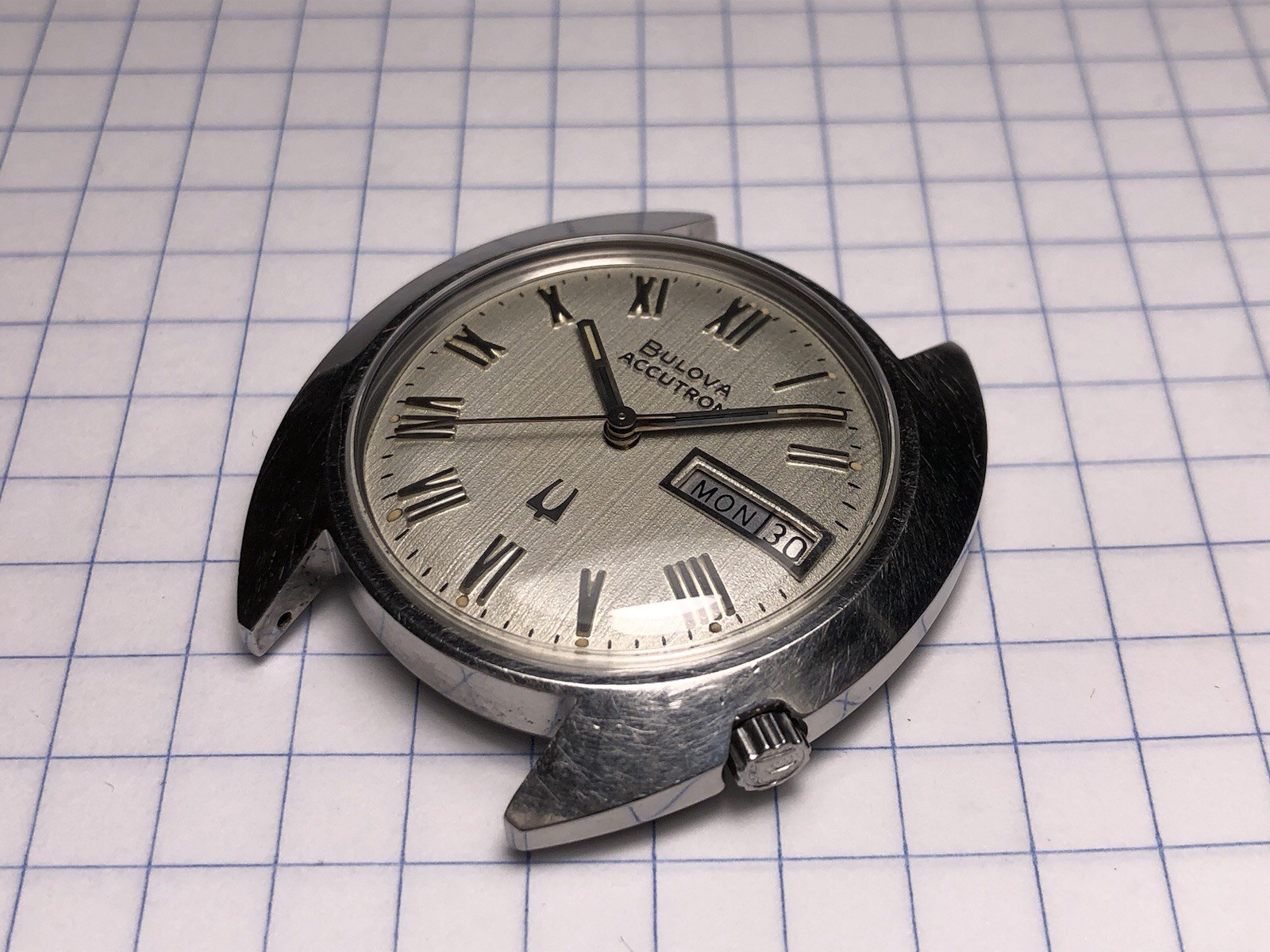 Vintage 1973 Bulova Accutron Day Date Tuning Fork 2182 Men’s Watch