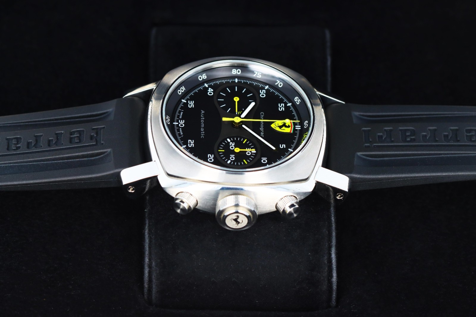 Panerai Ferrari Scuderia Chronograph, Black Dial, Limited to 800 -Steel FER00008