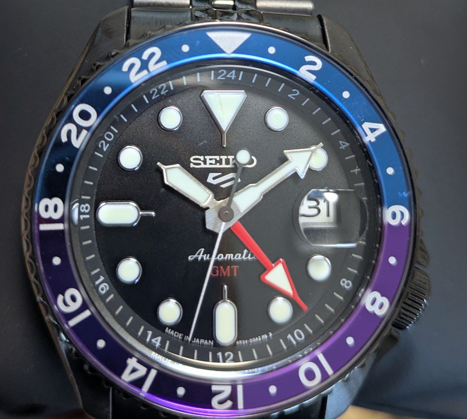 SEIKO 5 Sports GMT Yuto Horigome Watch SSK027K1 Tokyo Night Limited 2700 New