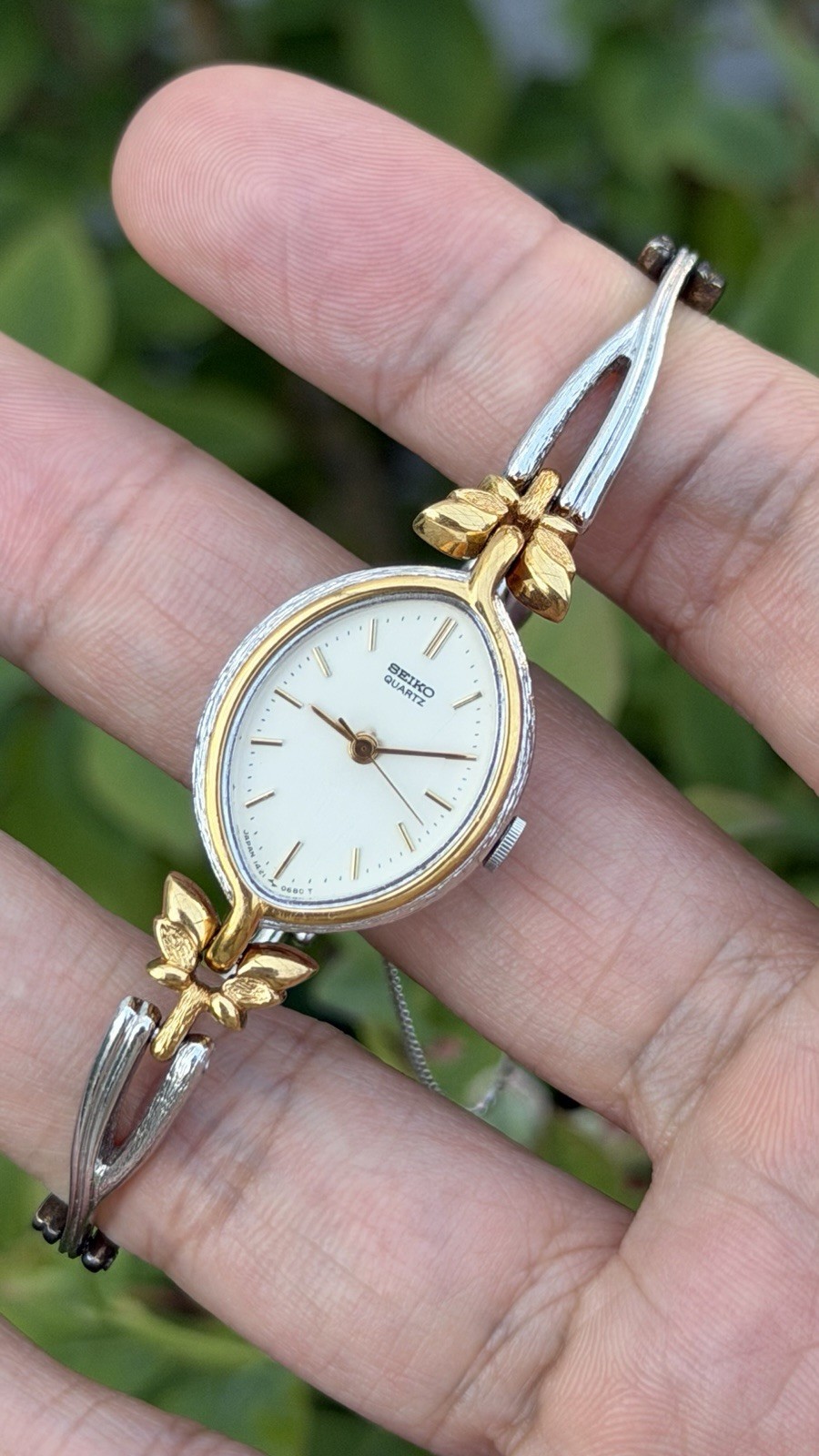 Vtg 1991 Seiko Quartz 1421-5360 [Decorative Beacelet] Women’s Watch