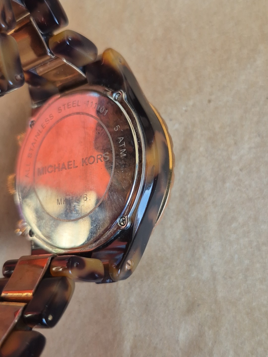 Michael Kors MK-5416 Two Tone Crystals Bezel Chronograph Women’s Watch