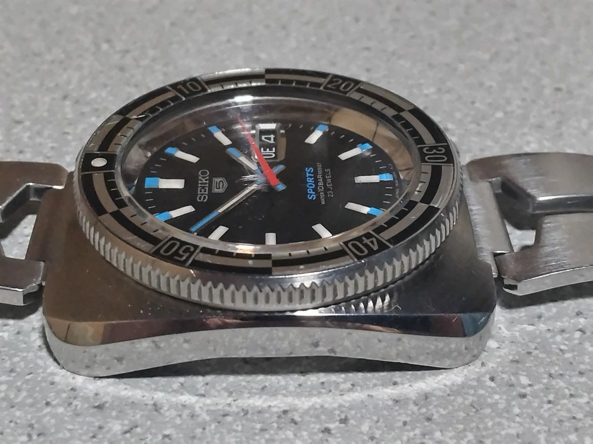 Seiko 7S36-0070 5 Sports Reissue Automatic Watch Working Box Japan