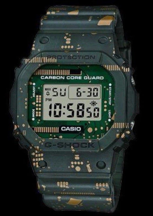 Casio G-Shock DWE-5600CC-3ER Resin Case with Green Plastic Band Men’s From Japan