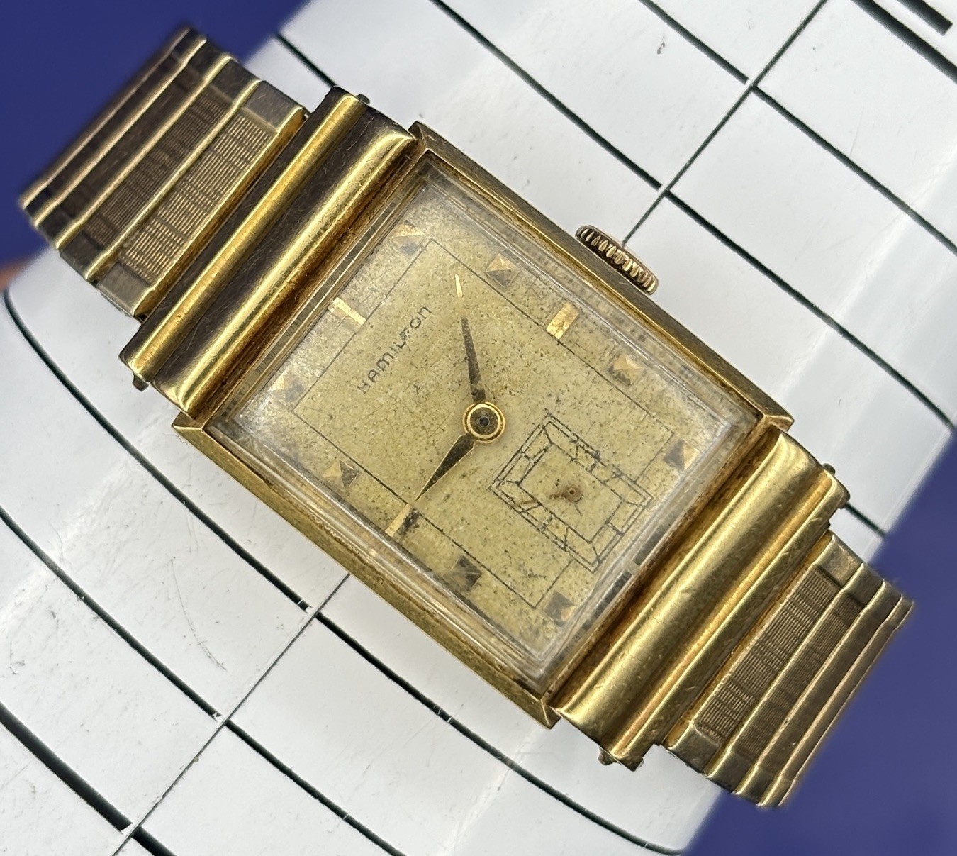 Hamilton 1940s Gordon 18K Gold Mechanical Men’s Watch #PC