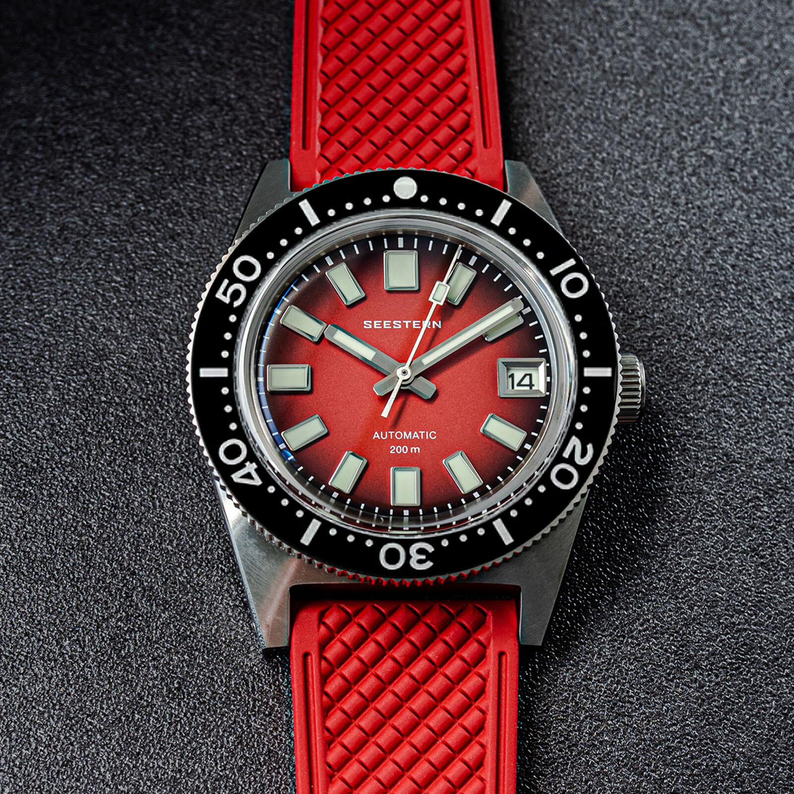 Seestern V3 62MAS 20ATM Genuine Ceramic Bezel 200m DIVER’S Watch SE2021-D62S-RR